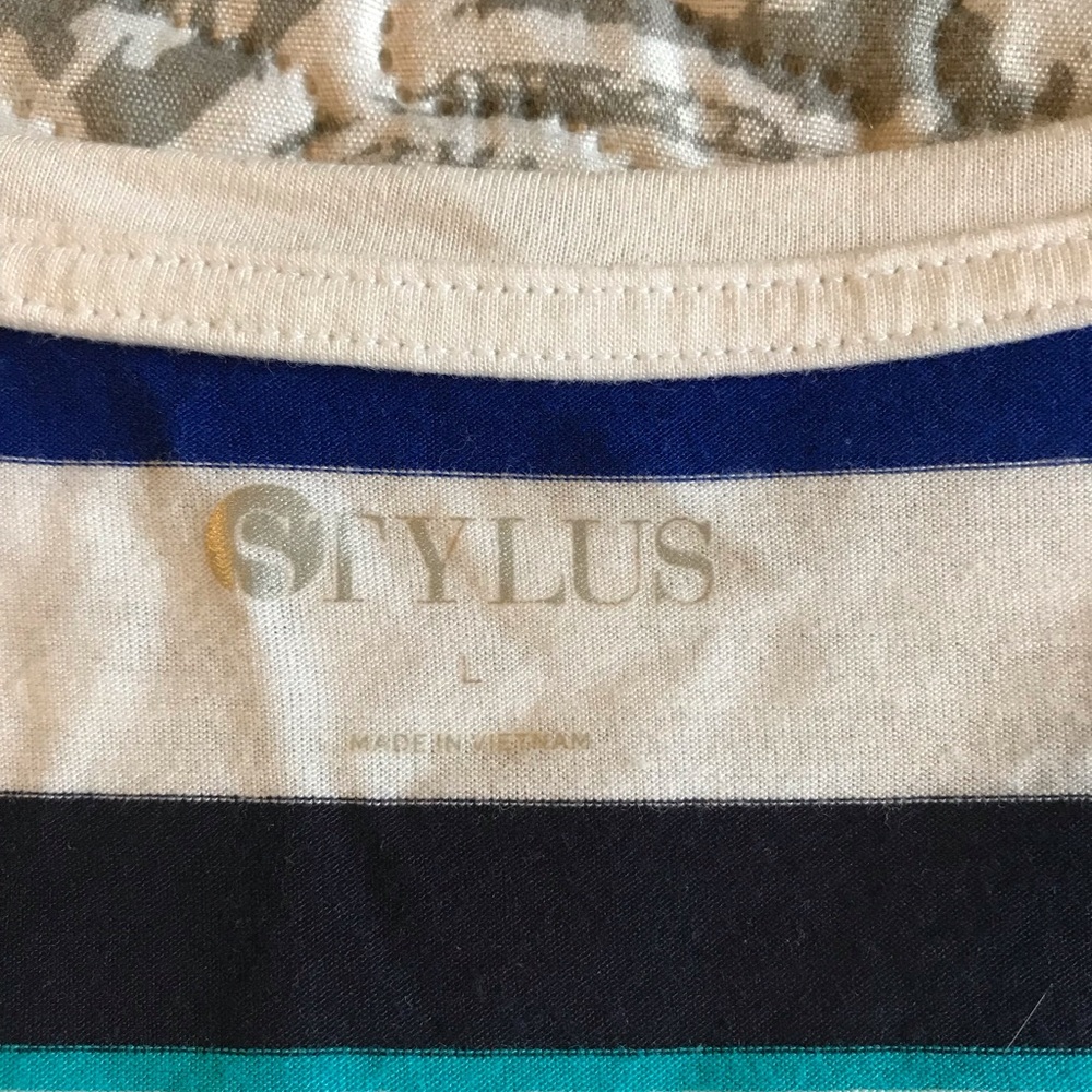 Stylus blue striped large top - Picture 3 of 3